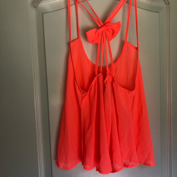 Neon Pink-Orange Tank Top - Picture 6 of 6
